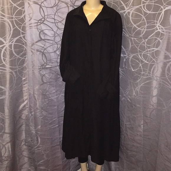 INVESTMENTS Long Trench Coat - Picture 3 of 8